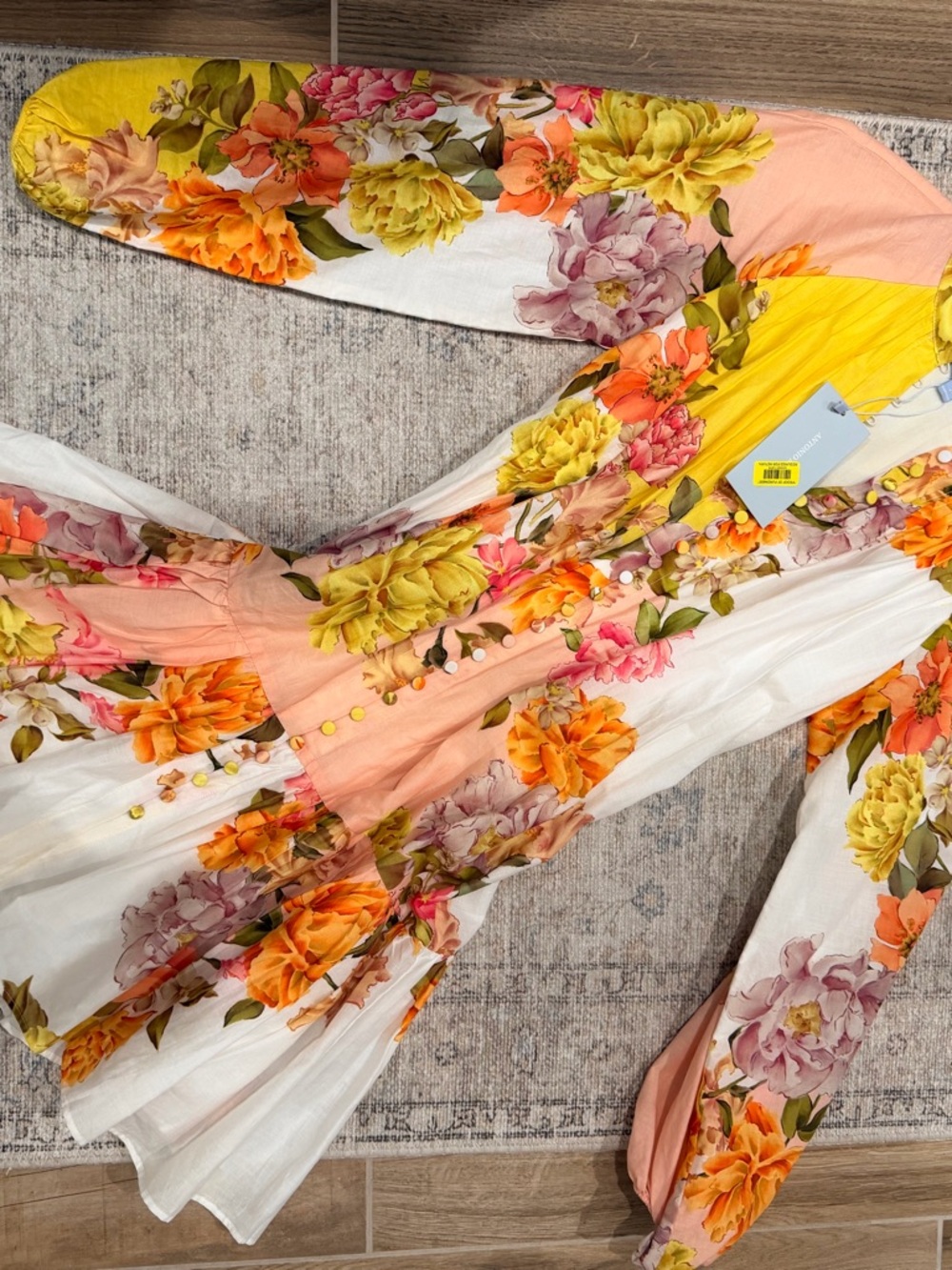 ANTONIO MELANI  Brynn Print Yellow & White Floral